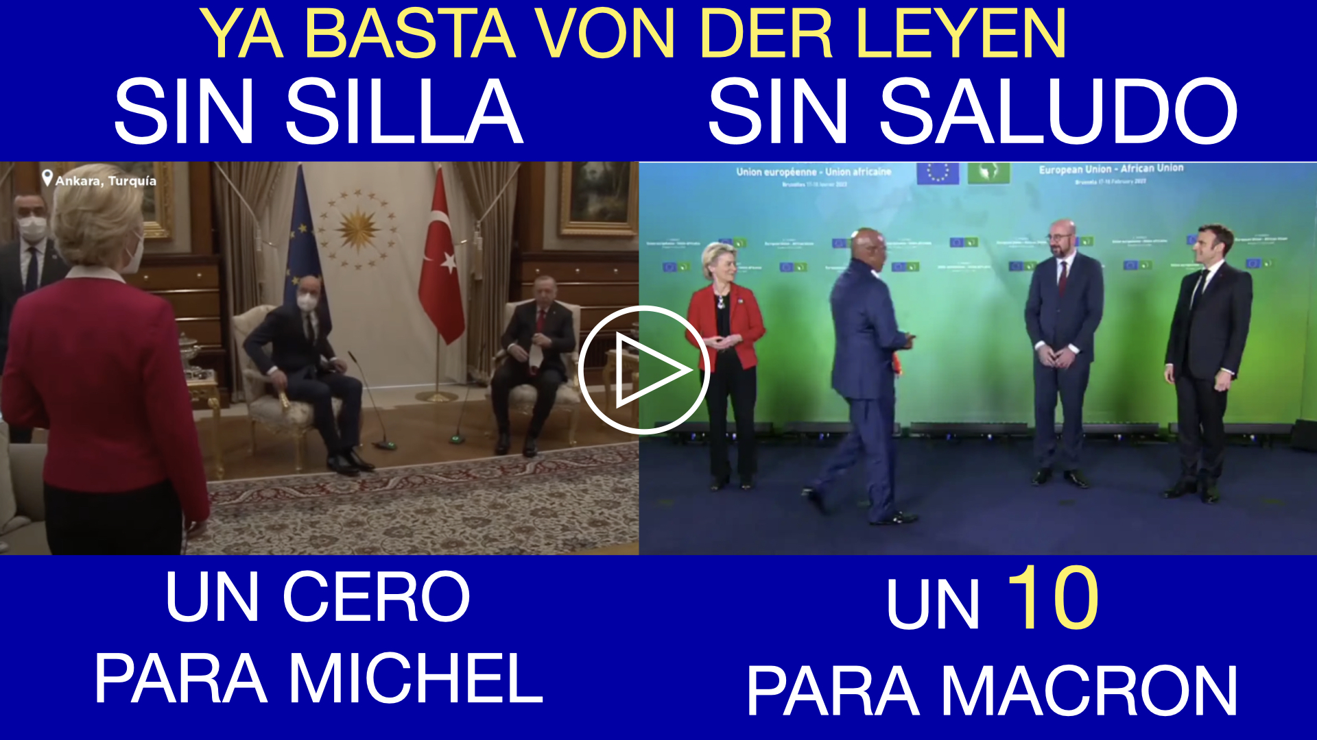 GESTO MACHISTA ¡NI UNO MÁS VON DER LEYEN!